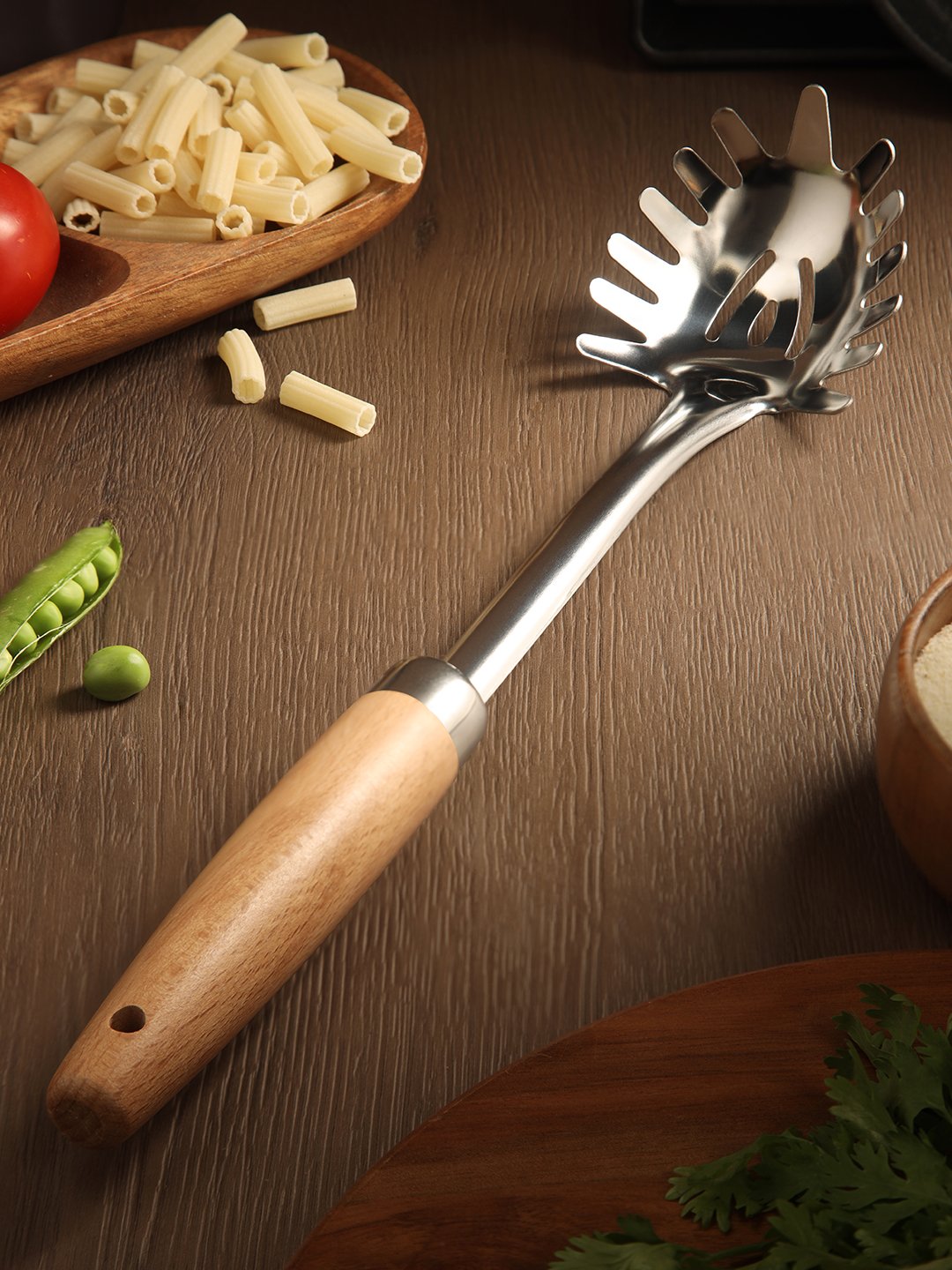 NATURALLYOURS 430 SS Spaghetti Server 1Pcs, L 29.8 × 6.5 cm 