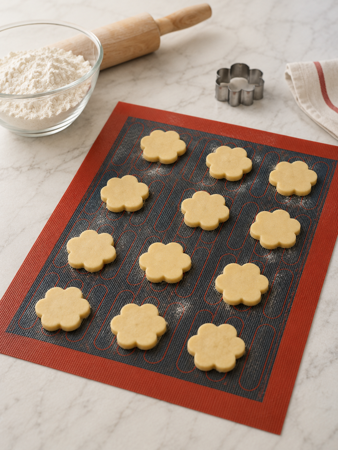 NATURALLYOURS Silicone Air Baking Mat Small 1Pcs, L 30 × W 40 cm (11.8 × 15.7 inch)