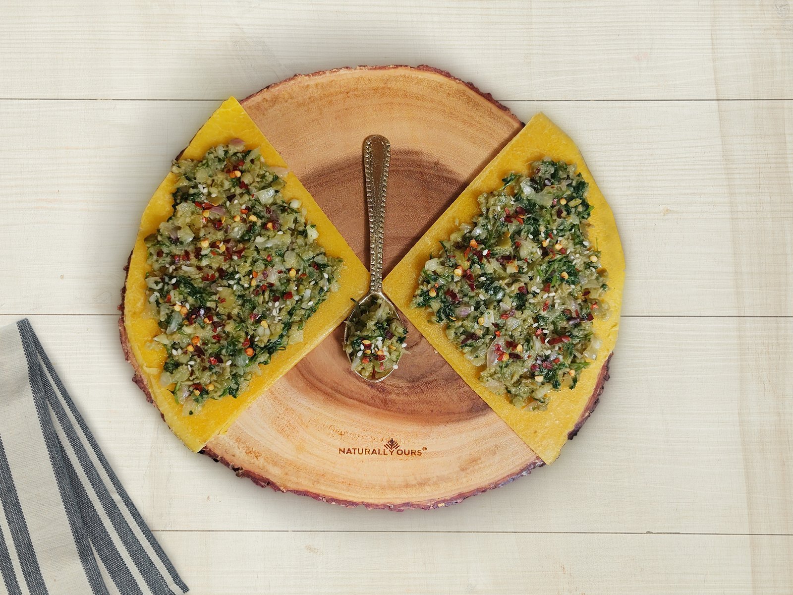 BARK BUFFET- NATURALLYOURS Wooden Bark Edge Cheese Board 1Pcs, Dia24×H2 cm