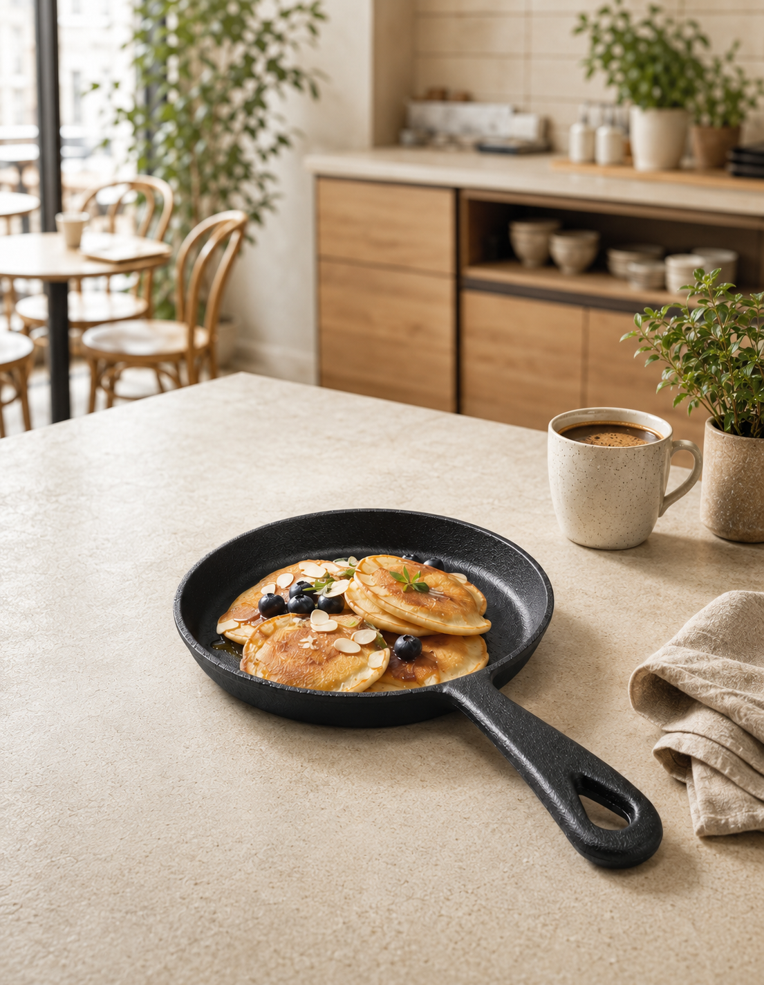 NATURALLYOURS Cast Iron Mini Skillet – Tetsu 5 Inch, 1Pcs